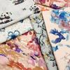 0.5m/1m/2m Oriental Aesthetic Elements Printed Encrypted Cotton Linen Fabric for Tablecloth Sofa Cover Curtain Decorative Cloth