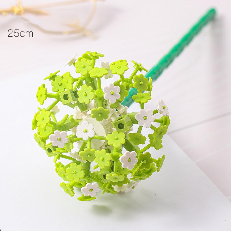 Plastic Small Particle Building Blocks Flower Three-dimensional Puzzle Children Gifts Educational Toys