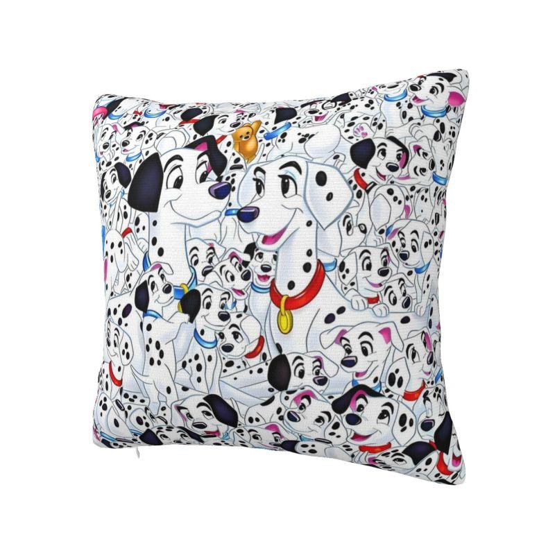Federe Cuscino Personalizzate Dalmata Anime Disney 101 Cartone Animato Cane Carino Morbido Cuscino Decorativo per la Casa