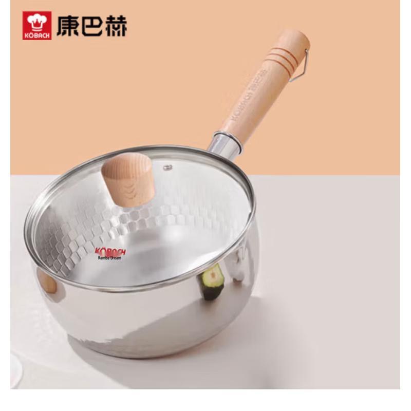 Kambach 304 Stainless Steel Yukihira Saucepan 18cm