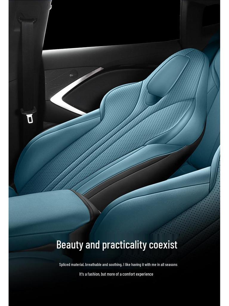 MG7 Full Wrap Leather Seat Cushion Cover - Universal for All Seasons