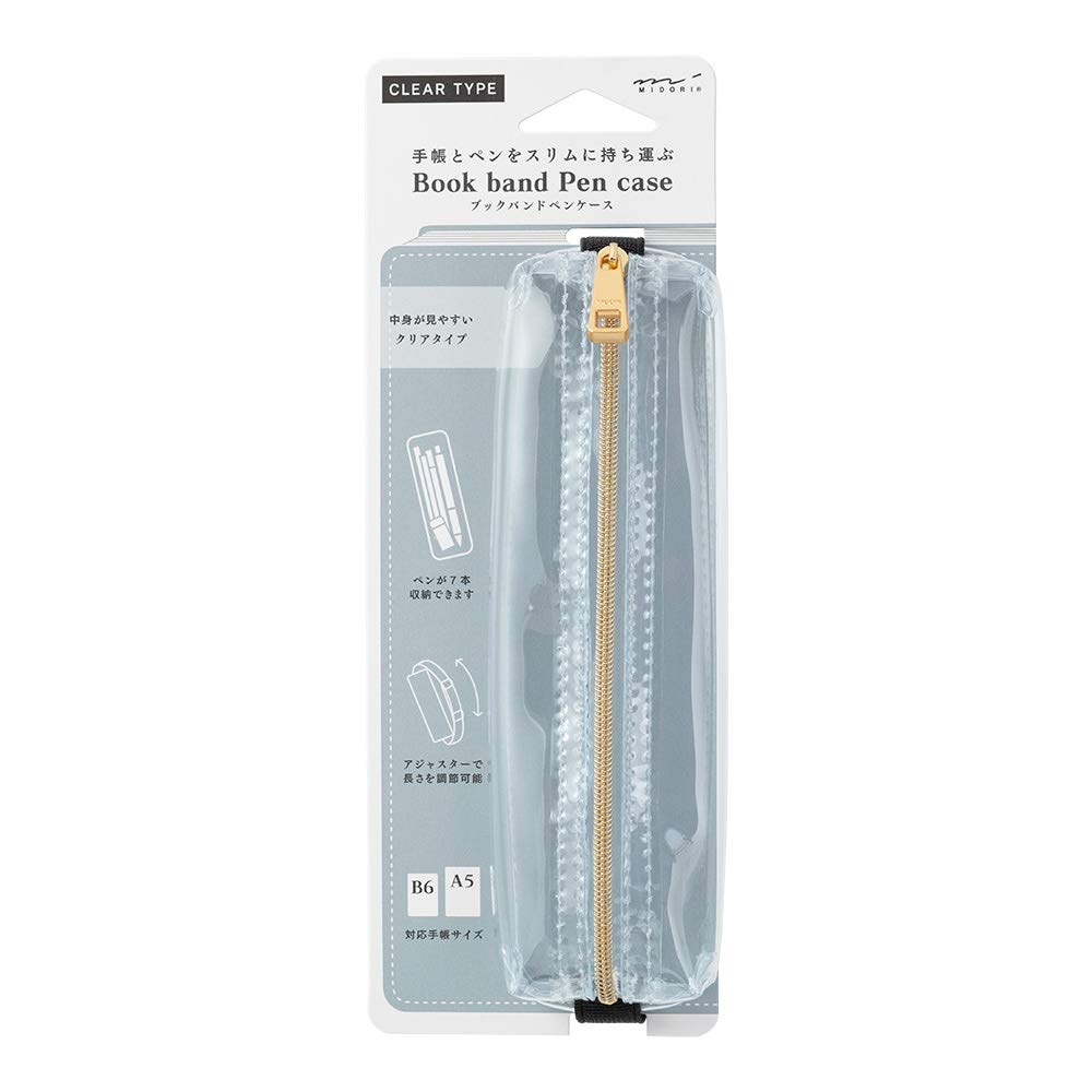 

Midori Bookband Pencil Fits B6 to 41469006 Case, A5, Transparent,