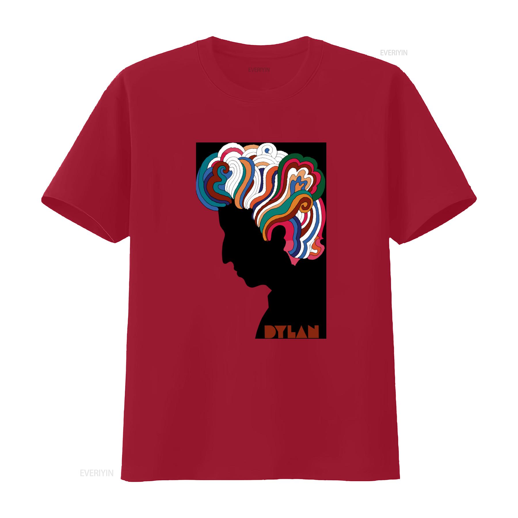 Retro Bob Dylan Forever Young Its Alright Ma Blowin In The Wind Folk Music T Shirt vintage Washed Stylish Stretched S