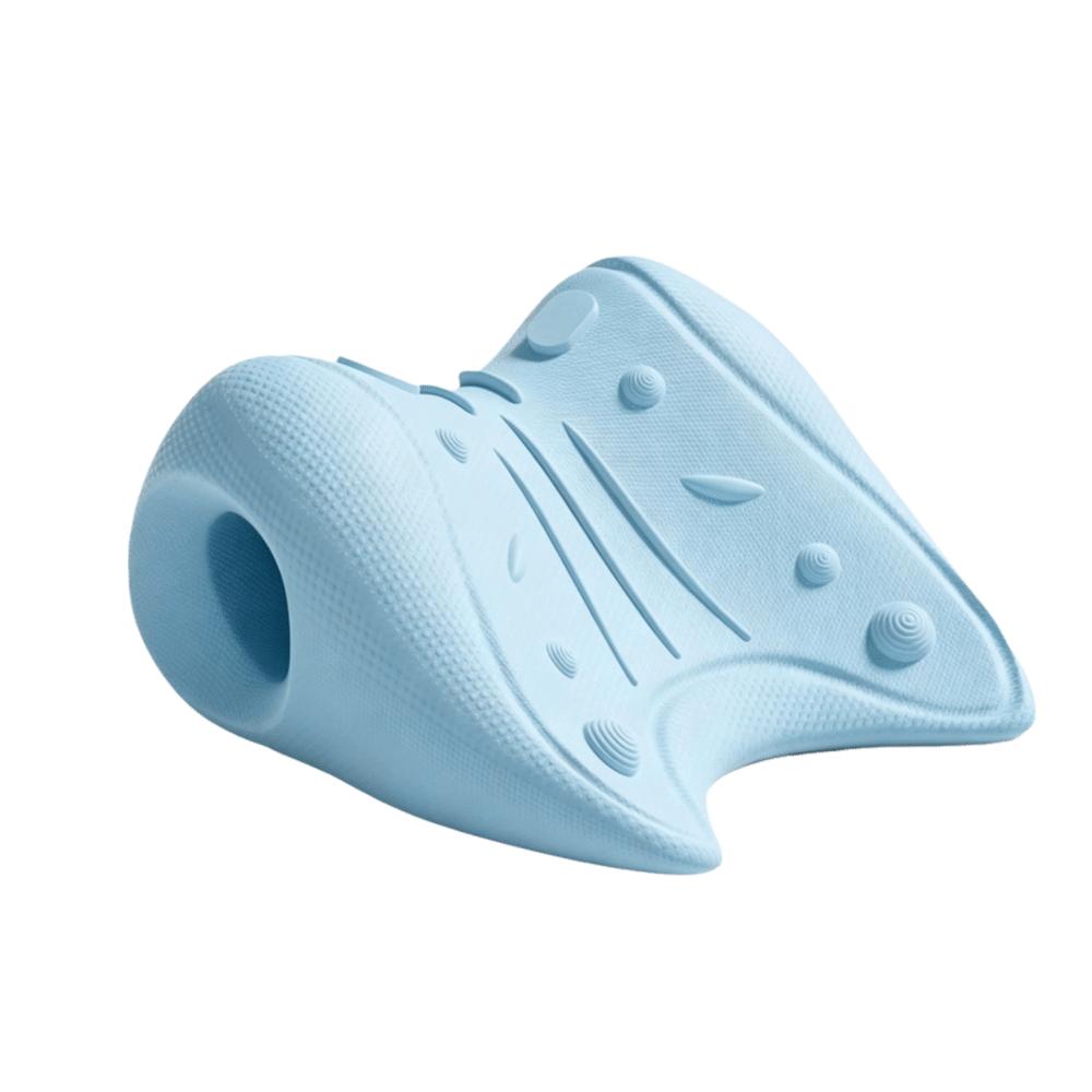 Soft EVA Material Neck Shoulder Relaxer Acupressure Design Chiropractic Pillow Relaxation Use синий