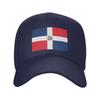 Custom Punk Unisex Dominican Republic Flag Baseball Cap Adult Adjustable Dad Hat Unisex Women Hip Hop Snapback Caps