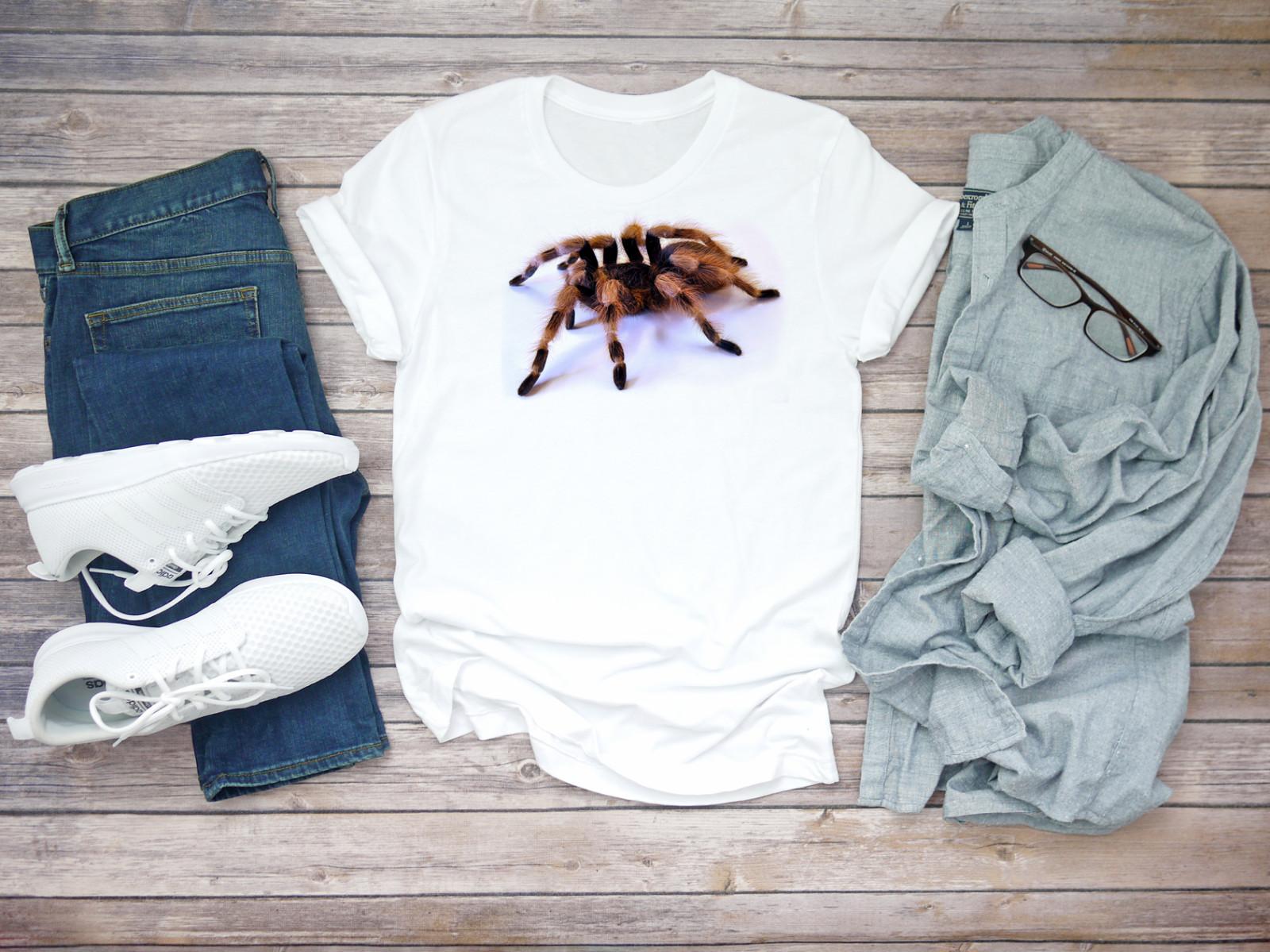 Spider Tarantula Nhandu Coloratovillosus Short Sleeve White Men T-shirt D409 XXXXL