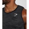 Gymshark Camiseta sin costuras Geo Negro Gris Carbón A6a3k Bbf9.