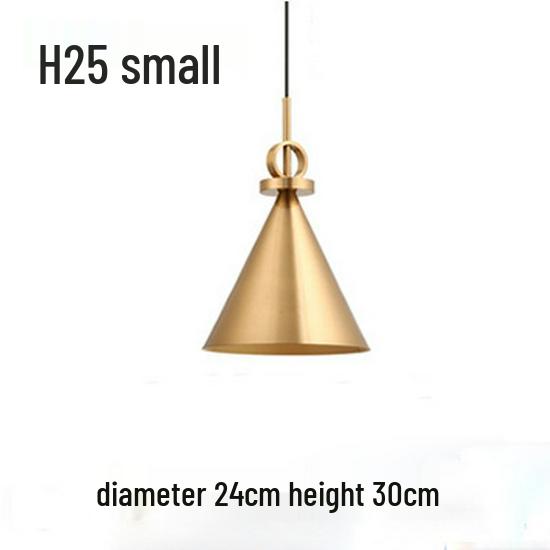 Nordic Gold Single Pendant Light for Bedroom, Bar, Café, or Shop