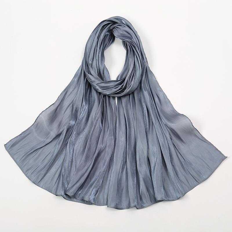 New Shimmer Silk Hijab Scarf For Women Muslim Shawl Abaya Silk Hijab Abaya Hijabs For Woman Jersey Head Wrap Scarf Islam Turban