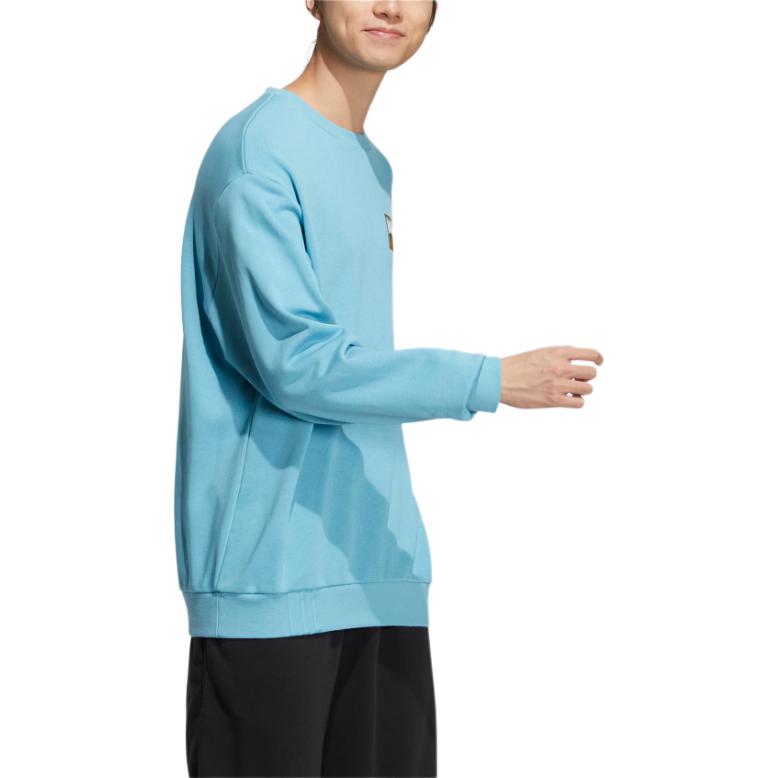adidas Neo Sweatshirts Unisex Vintage Blue Crew Neck Moderate Other IA6847