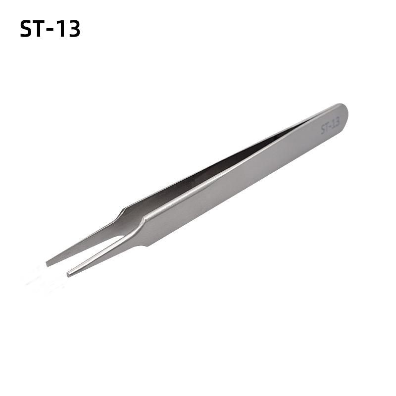 Stainless Steel Eyebrow Tweezer False Eyelash Extension Tools Auxiliary Repair Hyperfine High Precision Anti Acid Tweezers