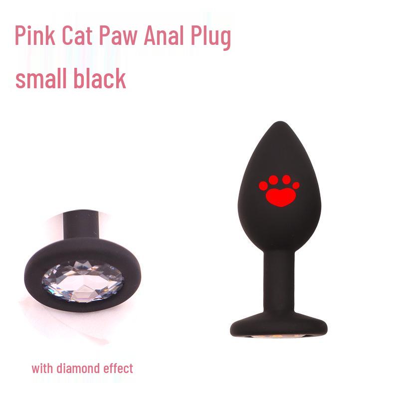 Silicone Cat Paw Anal Plug for Beginners - SM Training Anal Beads for Female Anus Dilation and Masturbation