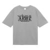 Fitness Short Sleeve Battle of The Gods Style Men's and Women's Cotton Heavy Shoulder Summer Gym Loose Training Long Sleeve