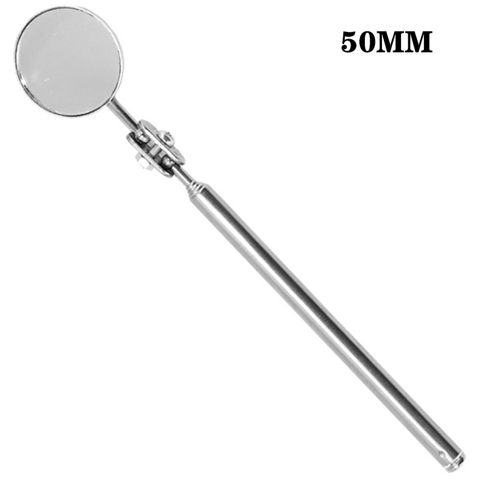 Car Telescopic Detection Lens 30mm 50mm Portable Pection Round Mirror Car Angle View Pen for Auto Pection Hand Repair Tool