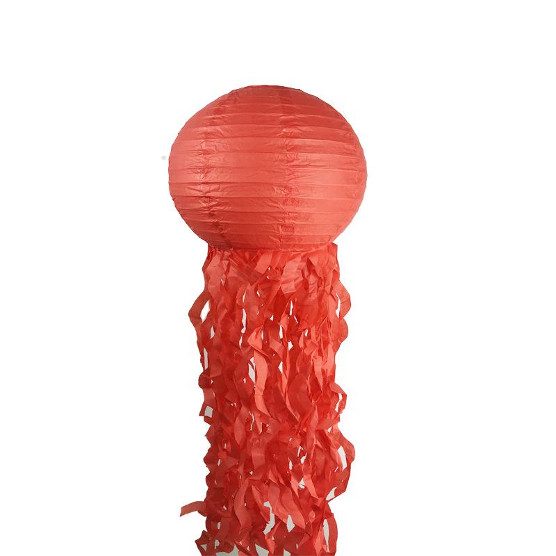 Colorful Jellyfish Paper Lanterns for Underwater Mermaid Birthday Party Decor