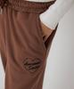AWESOME STUDIO Low-Waist Wide Sweatpants Brown