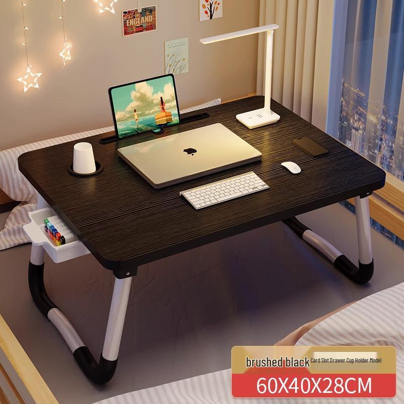 Foldable Bedside Table: Compact Desk for Dorms and Bedrooms
