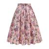 Women Skirt Fit A-Line Style High Midi Mid-calf Skirt Work Leisure