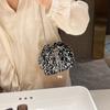Fashion personalized sequined bag women's new bucket bag shoulder bag trendy messenger dinner bag