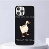 Cartoon Duck Goose Game Soft Case For iPhone 16 17 Air 16E 15 Plus 11 12 13 Mini 14 Pro Max Phone Cover Apple 7 8 SE Coque Funda