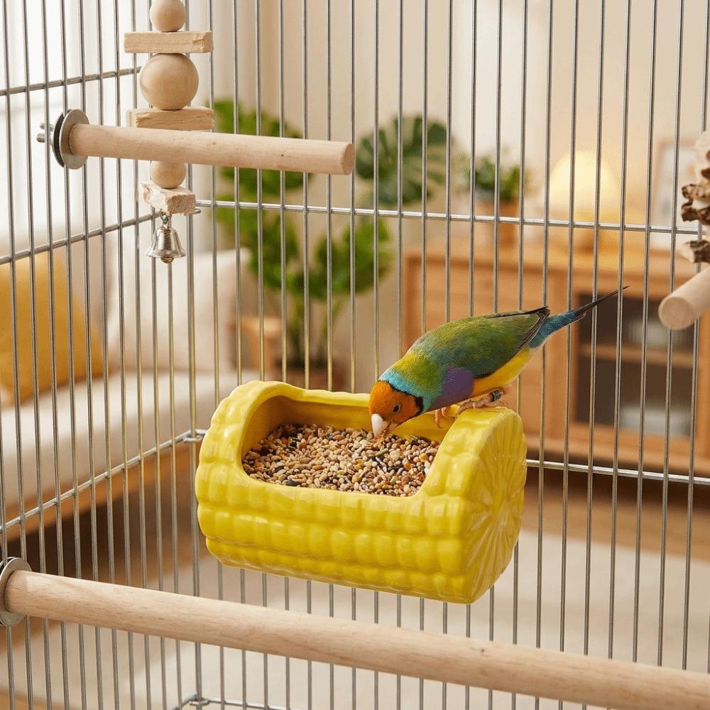 Spill-Proof Pet Feeding Bowl Bite Resistant Hamster Feeding Dish Rabbit Water Bowl  Cage Accessory