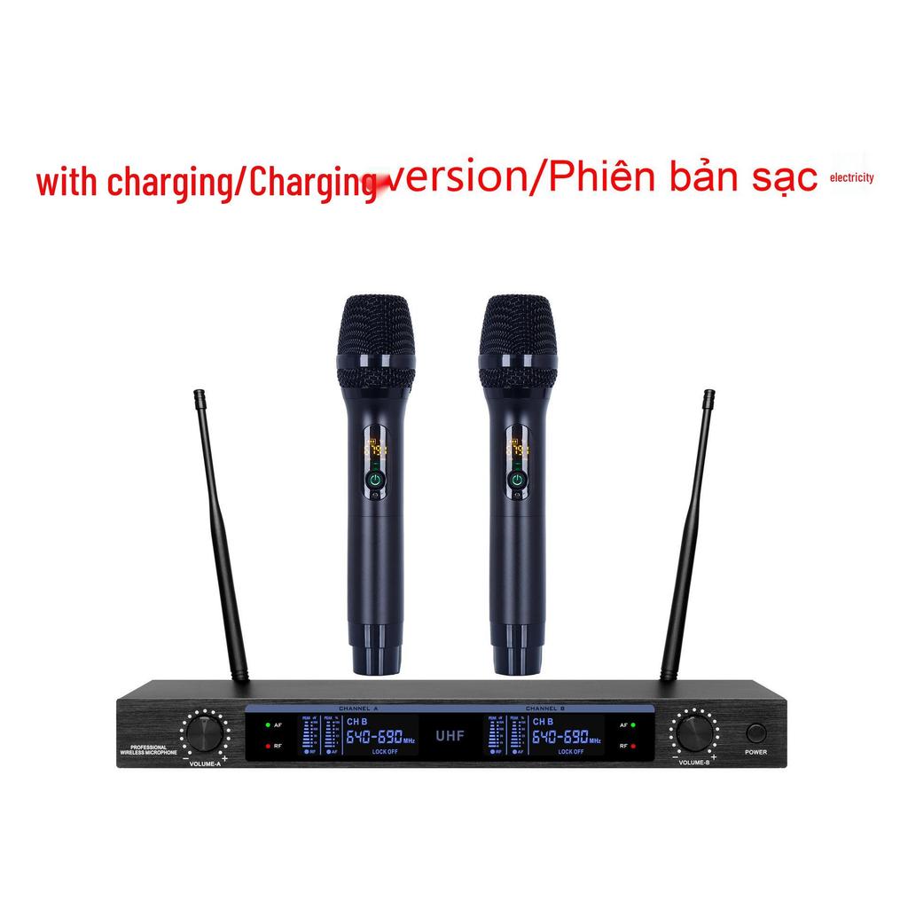 U2 Dual Wireless Lavalier Microphone for KTV & Home Use
