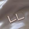 Europe and the United States Exaggerated Geometric Square Earrings Fashion Trend Cold Wind Ear Hook Simple Earrings Wholesale