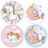 500pcs Cartoon Unicorn Sticker Kids Reward VintageSticker Gift Decoration Label Teacher Encouragement Student Stationery Sticker