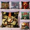 Christmas Movies T-Tokyo Godfathers Second Pillow Case Silky Short Plush With Invisible Zipper Dustproof Sofa Cushion Cover