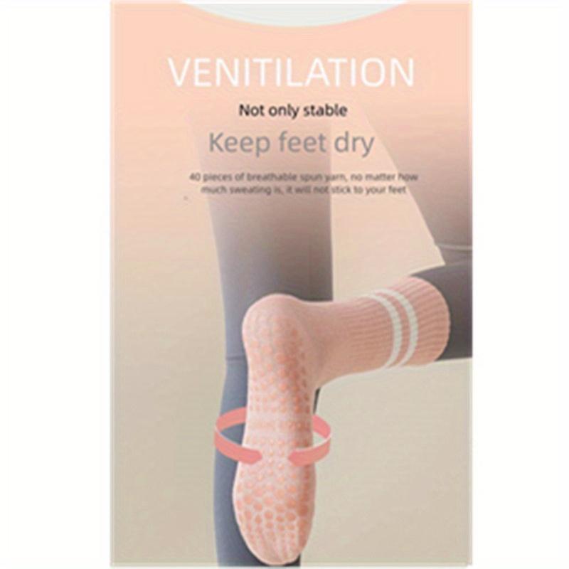 1PACK/3 Pairs of Women's Yoga Socks, Middle Tube Socks, Women's Pilates Socks, Ballet Barefoot Exercise Socks