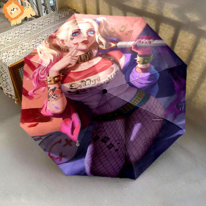 Corset Hearts Pigtails Queen Folding Umbrella Durable Umbrella Umbrella Umbrella Light