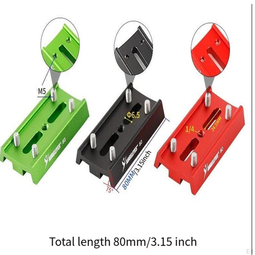 Dovetail Mounting Plate Saddle Mount Base Easily Install Slot