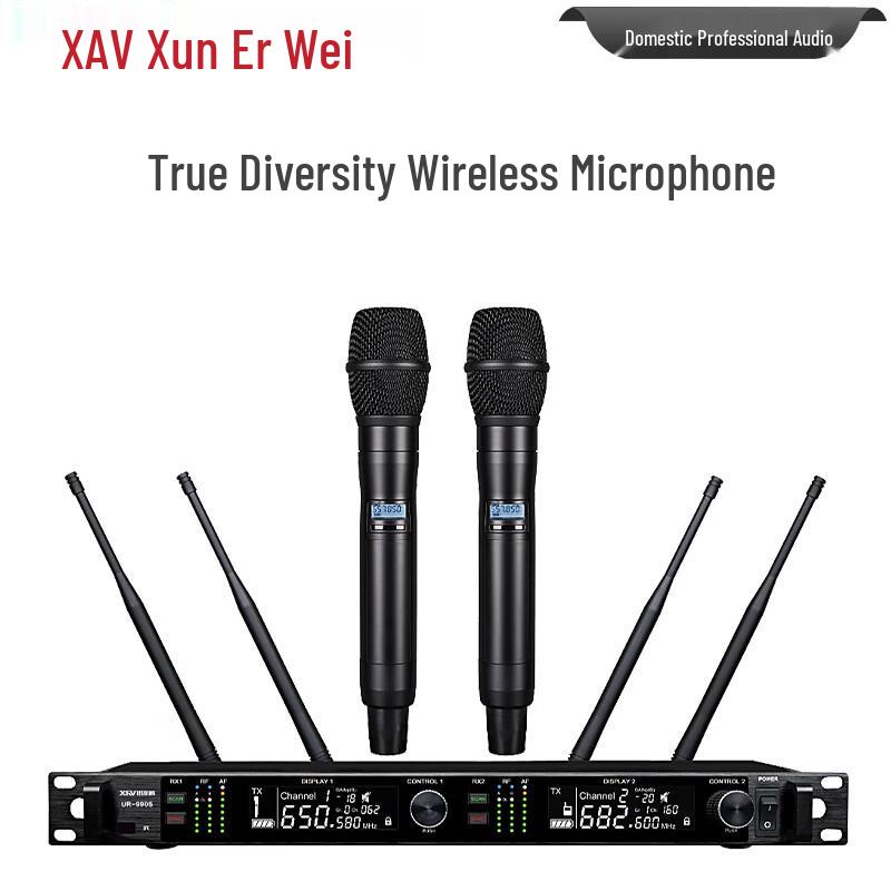 Xun Er Wei Professional True Diversity Wireless Microphone System (CN version)