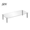 Acrylic Risers for Figurines Cake Stand, Multi-Tier Food Display Clear Cupcake Holder, Detachable Rack Adjustable Metal Support Dessert Table Birthday