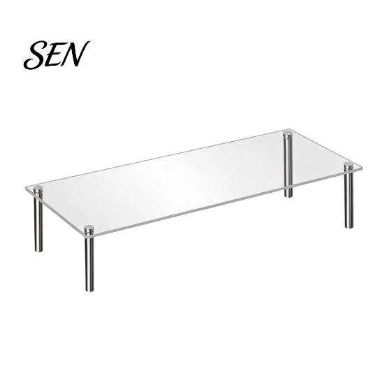 Acrylic Risers for Figurines Cake Stand, Multi-Tier Food Display Clear Cupcake Holder, Detachable Rack Adjustable Metal Support Dessert Table Birthday