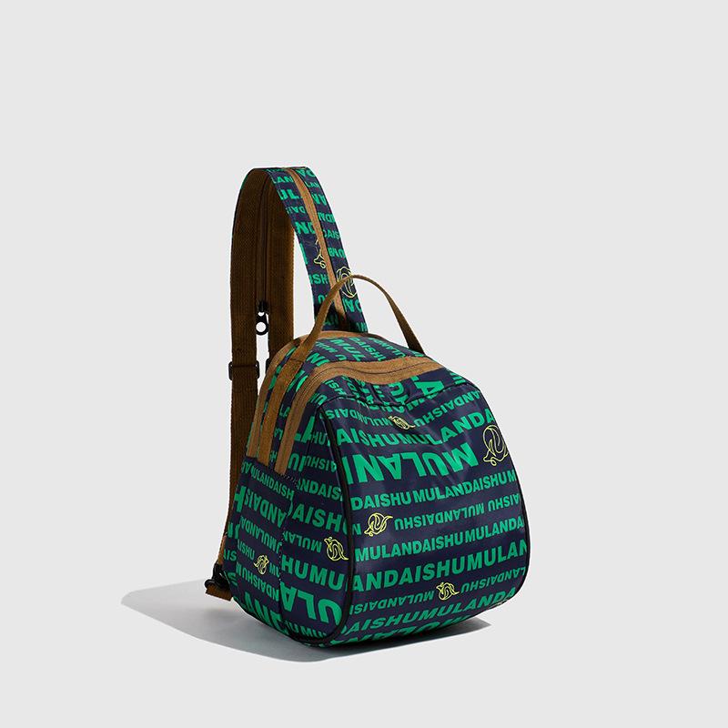 

Рюкзак нейлоновый легкий большой емкости дорожный рюкзак с принтом модная сумка двойного назначения простая нагрудная сумка