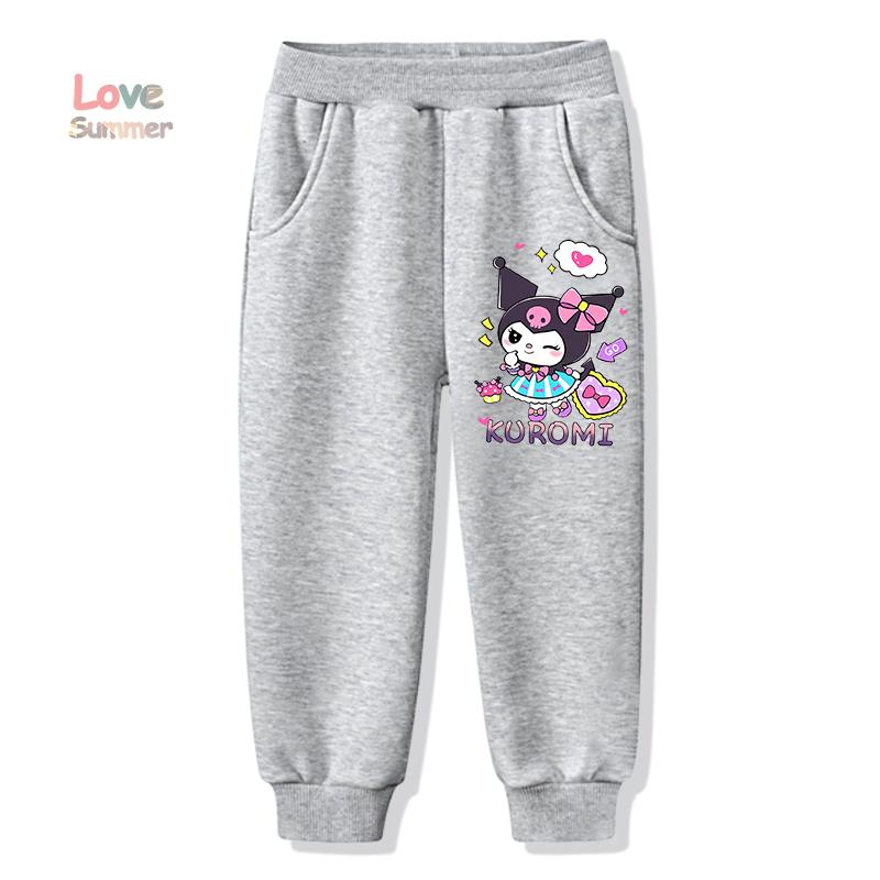 Kuromi T-Shirt Cute Cartoon Little Girls T-Shirt 4-14Yrs O Neck Short Sleeve Cat Print Casual Summer Top for Comfy