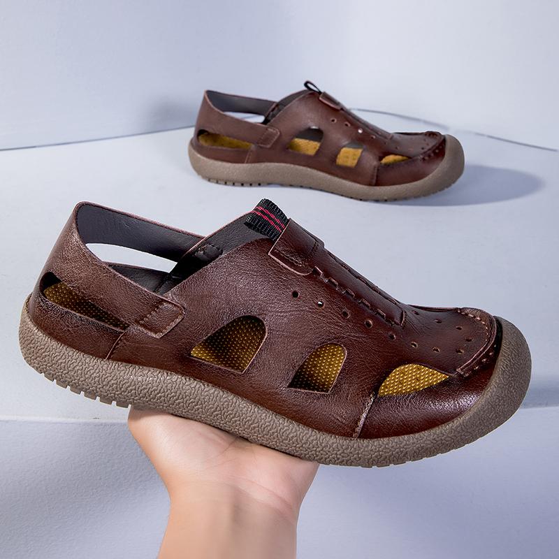 Fashion Outdoor Mens Summer Sandals Breathable Casual Sandalias Non Slip Beach Shoes Quick Dry Wading Aqua Shoes Non Slip Male Sneakers