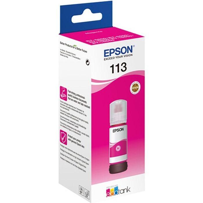 Cartouche d'encre - EPSON - 113 - Magenta - Pigment - Compatible EcoTank