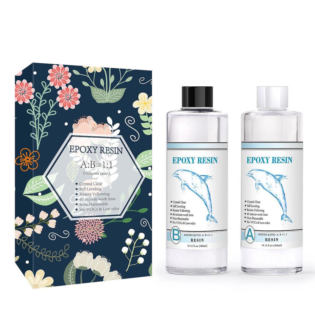 Gereedschapskist met DIY Hoge Transparantie Vergeling Bestendig AB Epoxylijm in Kleurdoos - Gratis Verzending