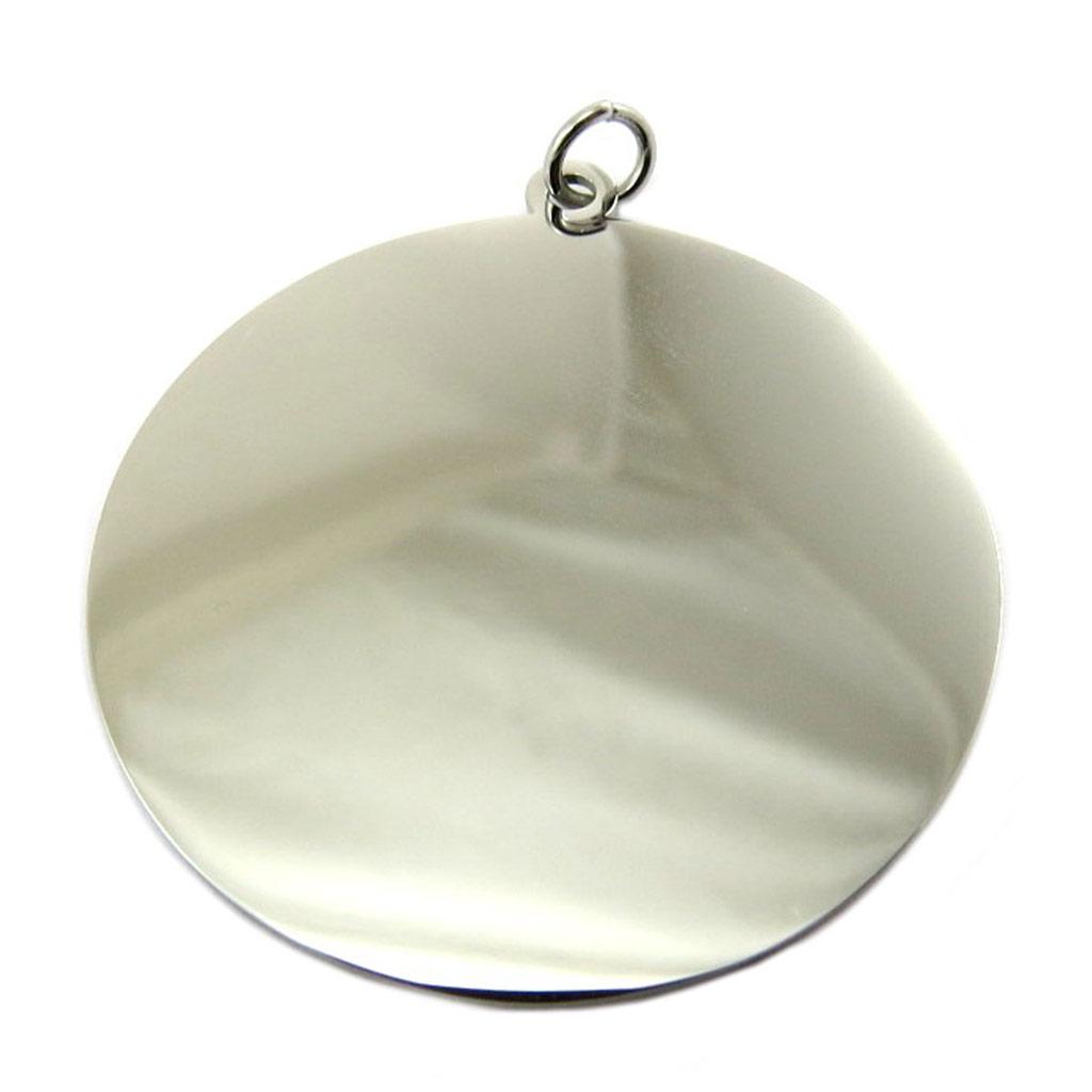 

Les Trésors De Lily [P7774] - Дизайнерский кулон из стали, серебро Round Medal (настраивается) - 4 мм