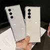Applicable To Samsung Fold7 Folding Four-corner Anti-drop Mobile Phone Case Samsung Flip4 Transparent W22 Protective Case W24Flip