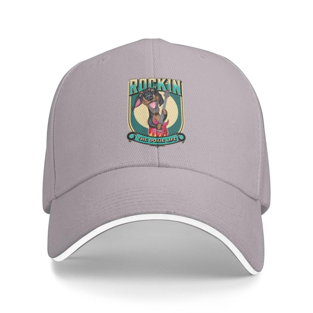 Baseball Caps Funny Dachshund Weenie Playing Guitar Customized Men Women Sport Summer Hats