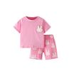Cross-Border European and American Children's Summer Outfit New Two-Piece Set Round Neck Short-Sleeved Cute Little Girl T-Shirt Children's Clothing