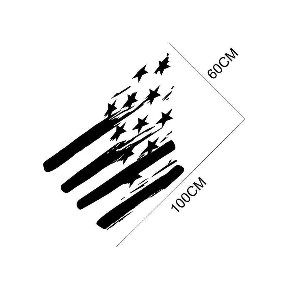 For Dodge RAM Pickup Rear Trunk Bed Side Stickers Truck Graphics American Flag Decor Cover Vinyl Decals Auto Tuning Accessories
