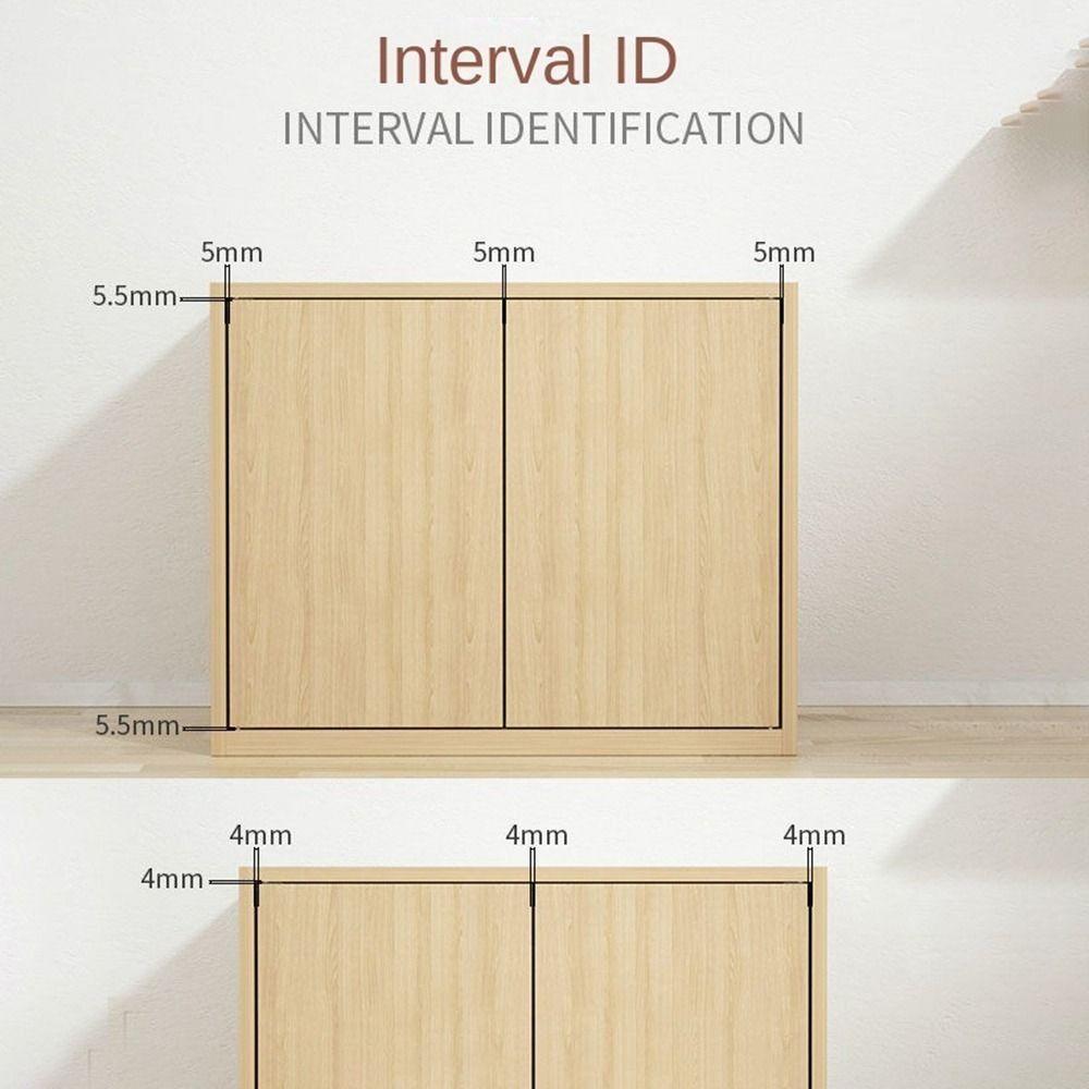 2pcs Black/Silver Concealed Shaft Multifunction Upper Lower Hinge Clips Furniture Hinge  Wood Doors
