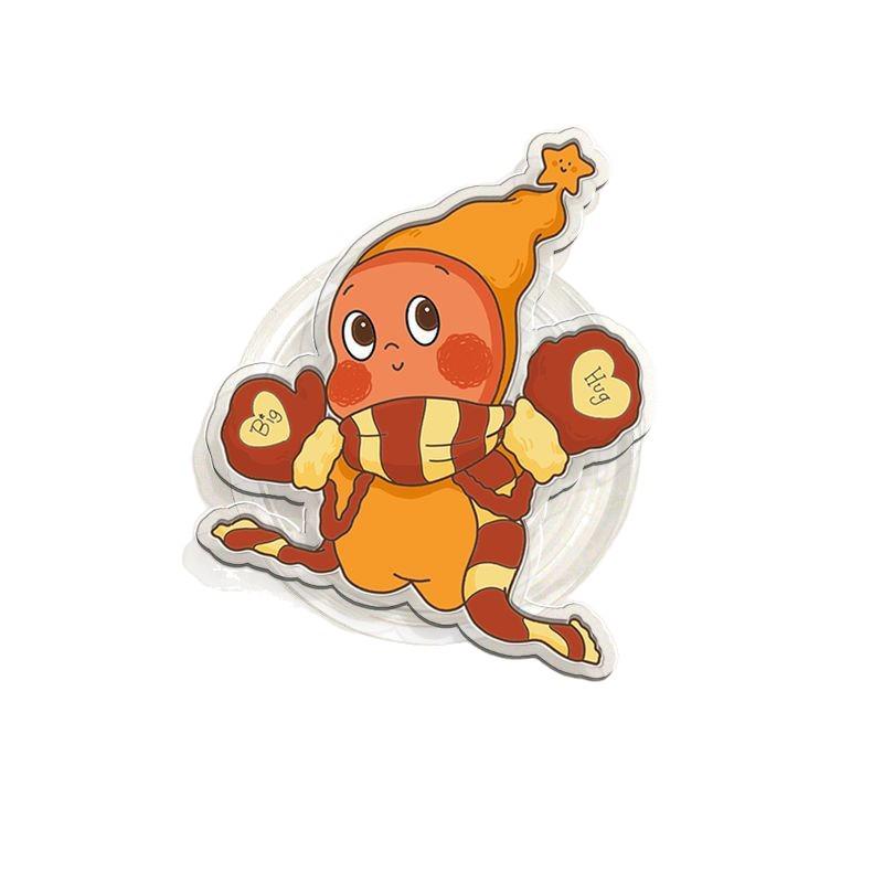 Star People Retractable Rotatable Phone Stand: Cute, Funny, Adhesive Airbag Support for Desk and Drama Watching.