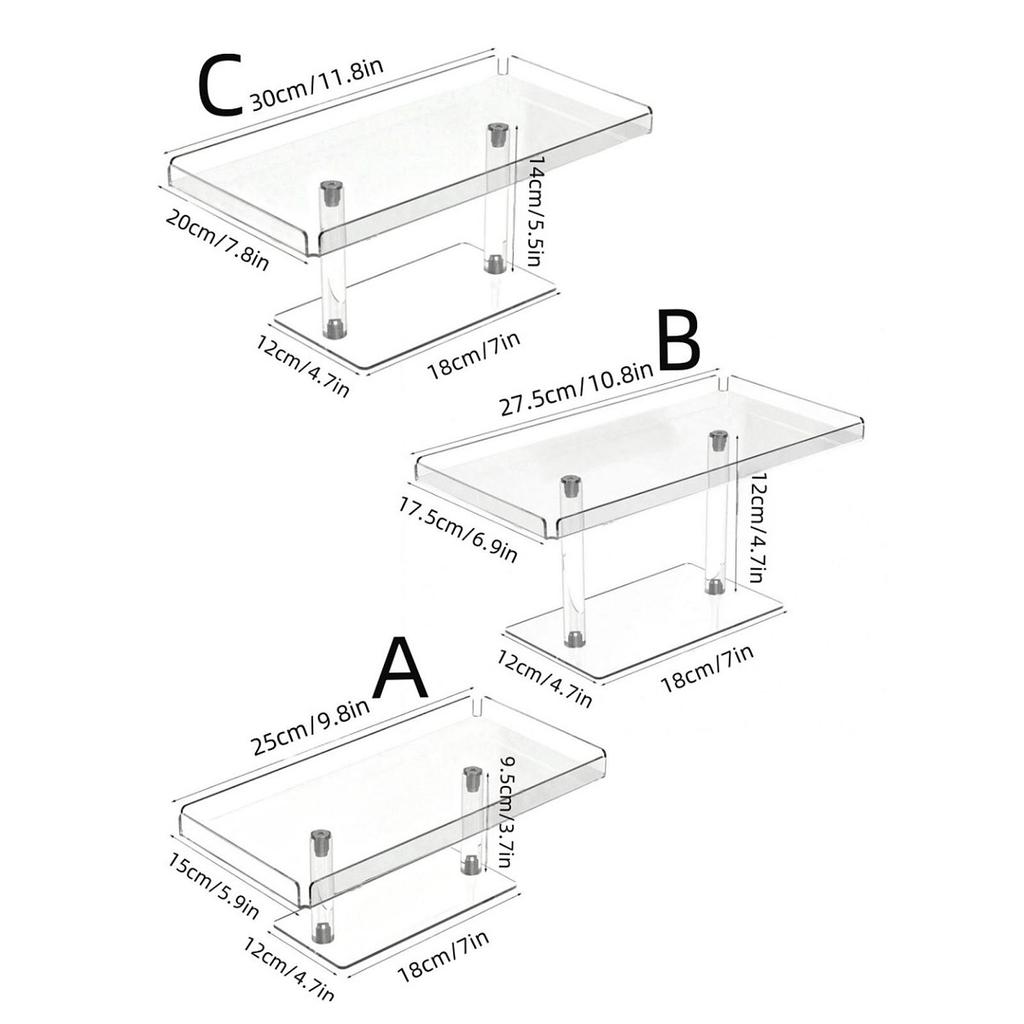 Acrylic Cupcake Display Stand Sturdy Decorative Multifunctional Dessert Stand for Wedding Home Birthday Party