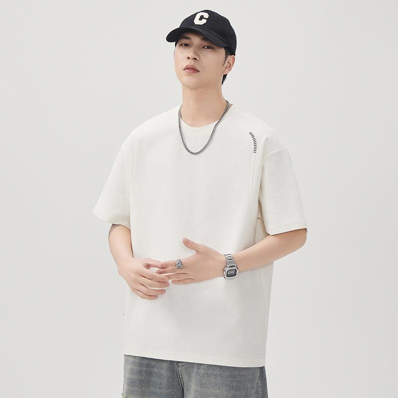 Short-sleeved T-shirt Men's Summer New Split Loose Casual Half-sleeved Top
