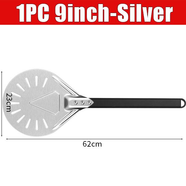 7/9/12inch Perforated Aluminum Metal Pizza Turning Peel Professional Pizza Spatula Paddle for Homemade Pizza Oven Accessories